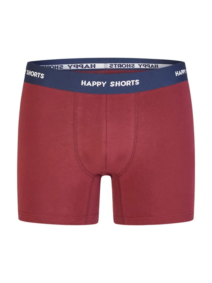 2er-Set: Boxershorts in Dunkelrot/ Dunkelblau