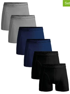 6er-Set: Boxershorts in Grau/ Dunkelblau/ Schwarz