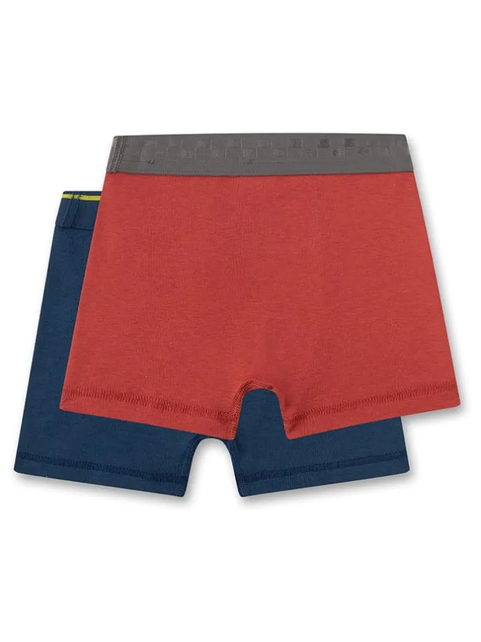 2er-Set: Boxershorts in Rot/ Dunkelblau