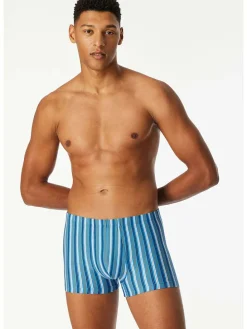 3er-Set: Boxershorts in Schwarz/ Hellblau