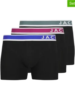 3er-Set: Boxershorts "Jaceaston" in Schwarz/ Blau/ Khaki