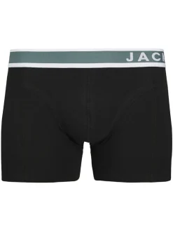 3er-Set: Boxershorts "Jaceaston" in Schwarz/ Blau/ Khaki