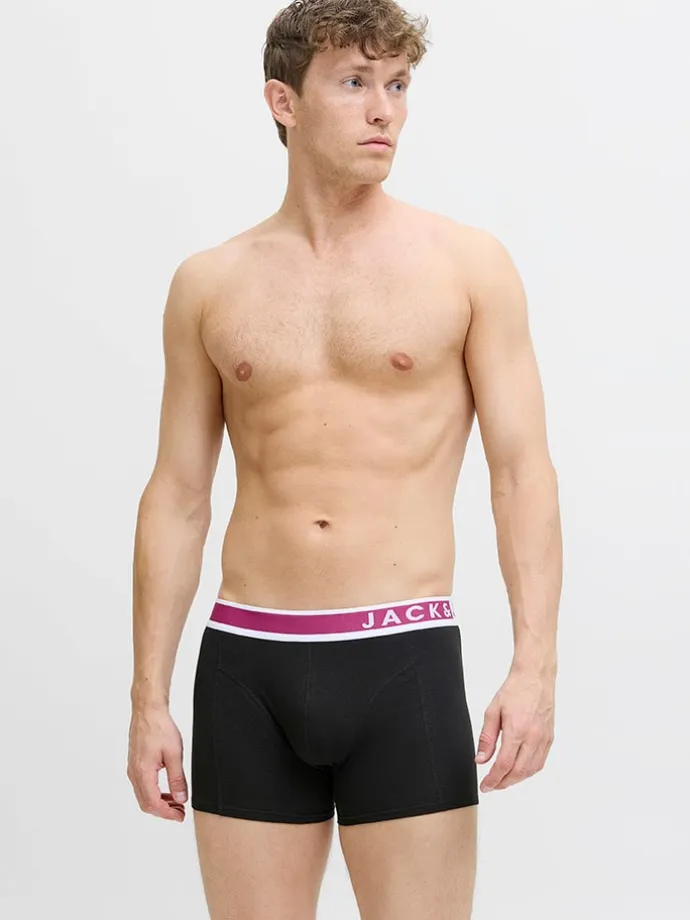 3er-Set: Boxershorts "Jaceaston" in Schwarz/ Blau/ Khaki