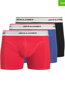 3er-Set: Boxershorts "Jackayden" in Hellblau/ Schwarz/ Rot