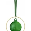 4er-Set: Christbaumkugeln in Grün - (H)8,5 x Ø 8cm