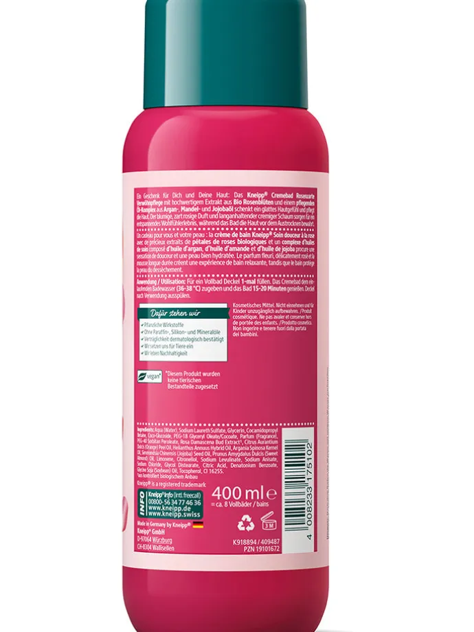 6er-Set: Cremebäder "Rosenzarte Verwöhnpflege", je 400 ml