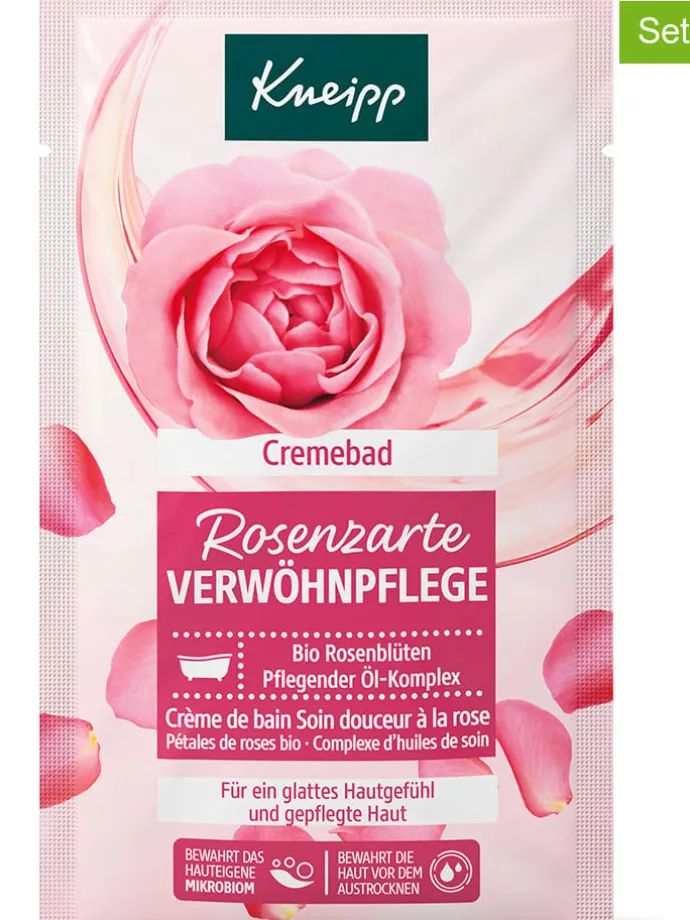 15er-Set: Cremebäder "Rosenzarte Verwöhnpflege", je 50 ml