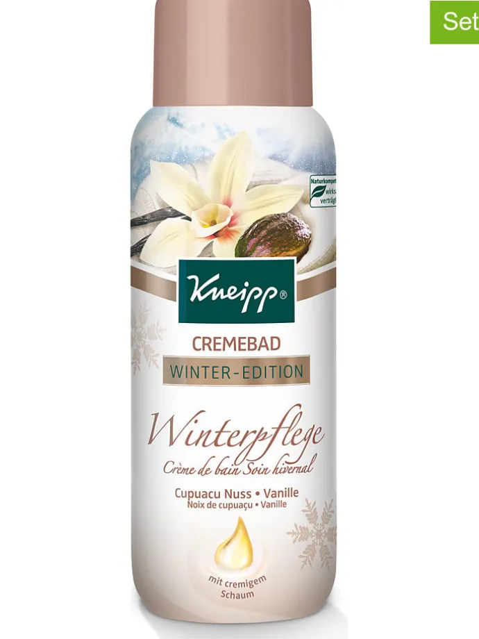 3er-Set: Cremebäder "Winterpflege", je 400 ml