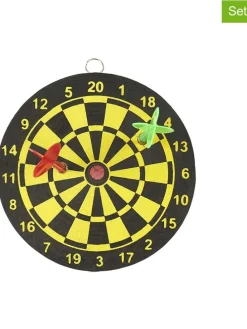 2er-Set: Dartspiele in Gelb/ Schwarz - Ø 15 cm