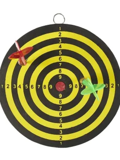 2er-Set: Dartspiele in Gelb/ Schwarz - Ø 15 cm