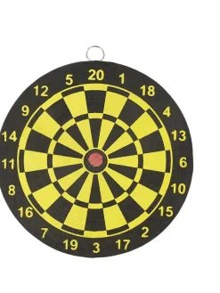 2er-Set: Dartspiele in Gelb/ Schwarz - Ø 15 cm