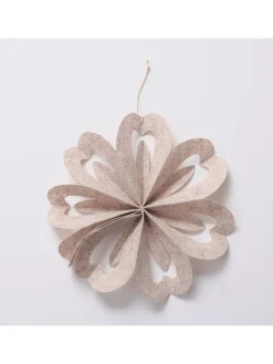 4er-Set: Dekoanhänger "Kassio" in Creme/ Beige - (H)5 cm