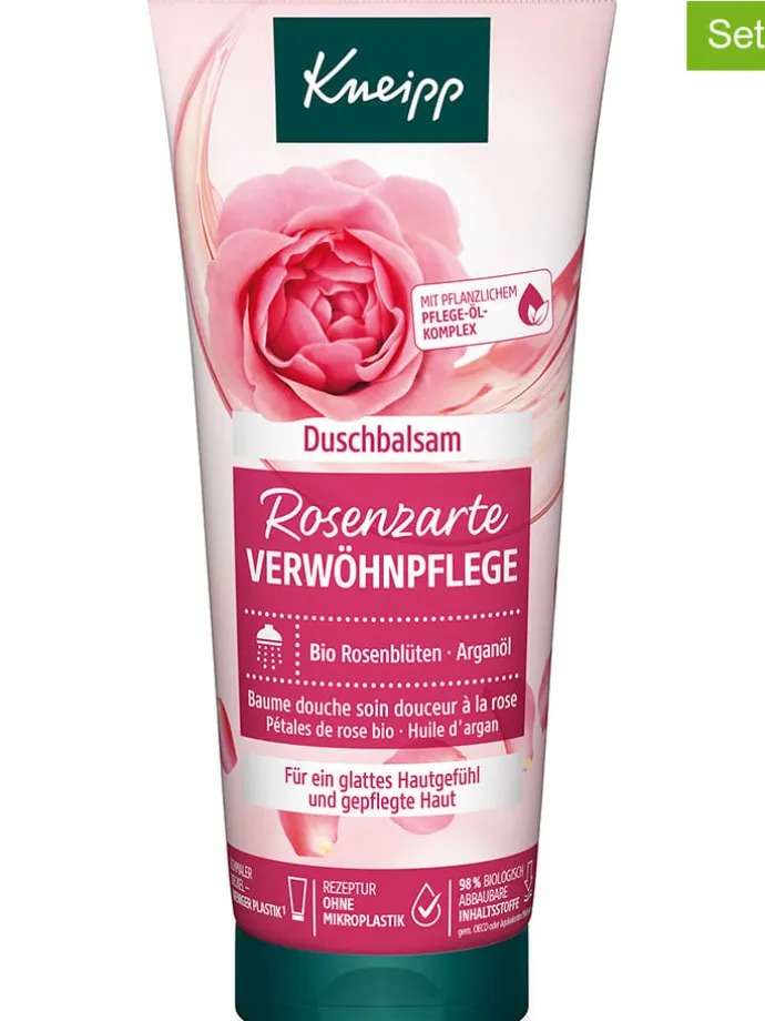 3er-Set: Duschbalsam "Rosenzarte Verwöhnpflege", je 200 ml