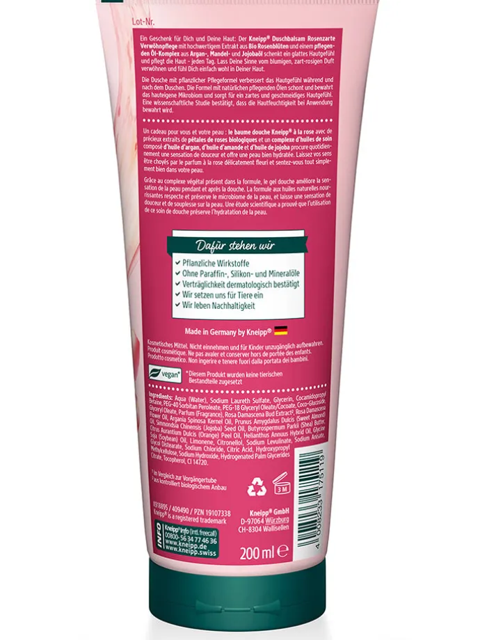 3er-Set: Duschbalsam "Rosenzarte Verwöhnpflege", je 200 ml
