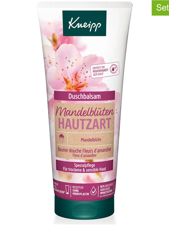 3er-Set: Duschbalsame "Mandelblüten Hautzart", je 200 ml