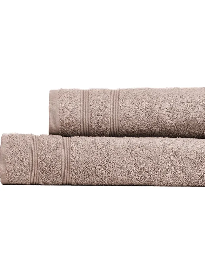 2er-Set: Duschtücher "Brooklyn" in Taupe