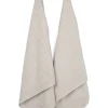 2er-Set: Duschtücher in Beige - (L)140 x (B)70 cm