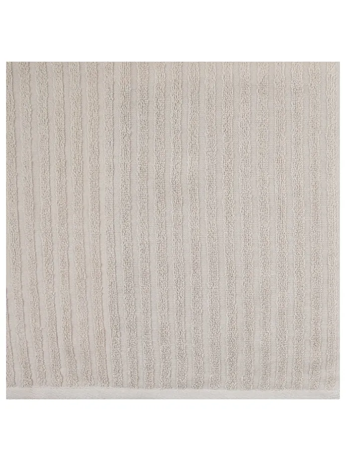2er-Set: Duschtücher in Beige - (L)140 x (B)70 cm