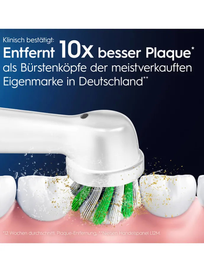 10er-Set: Ersatz-Bürstenköpfe "Pro CrossAction" in Weiß