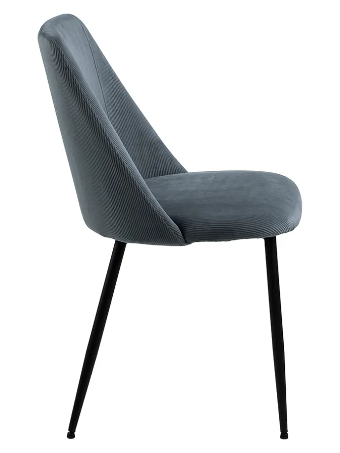 4er-Set: Esszimmerstühle "Ines" in Grau - (B)49,2 x (H)84 x (T)57,5 cm