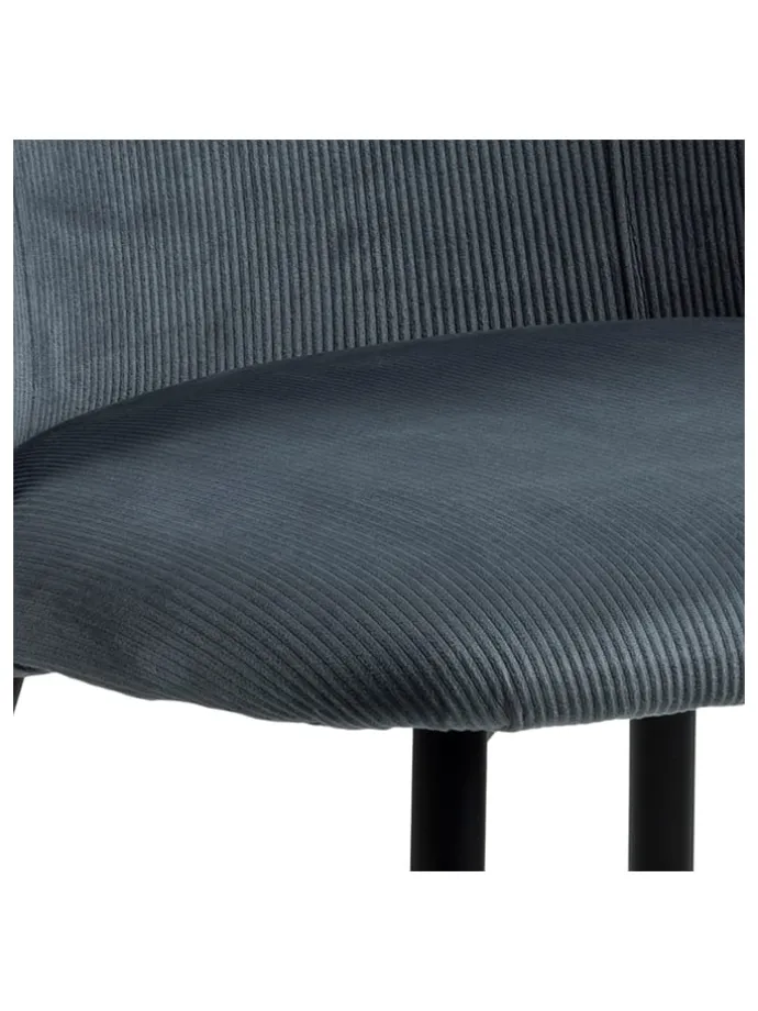 4er-Set: Esszimmerstühle "Ines" in Grau - (B)49,2 x (H)84 x (T)57,5 cm