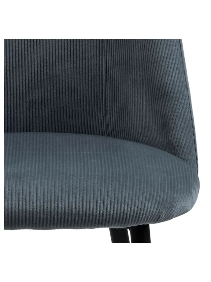 4er-Set: Esszimmerstühle "Ines" in Grau - (B)49,2 x (H)84 x (T)57,5 cm