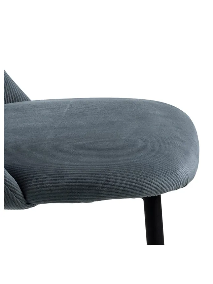 4er-Set: Esszimmerstühle "Ines" in Grau - (B)49,2 x (H)84 x (T)57,5 cm