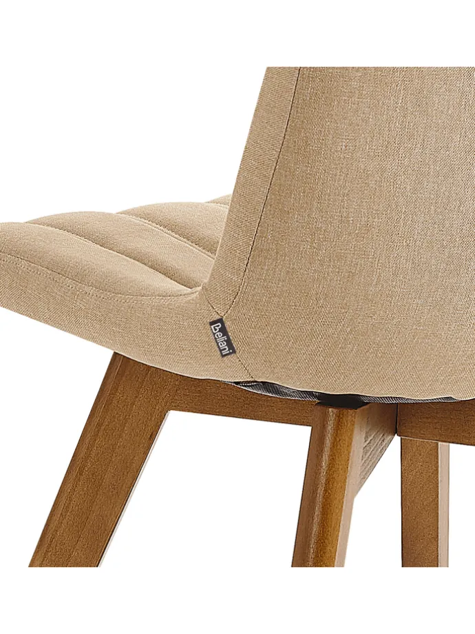 2er-Set Esszimmerstuhl CALGARY in Beige/Braun