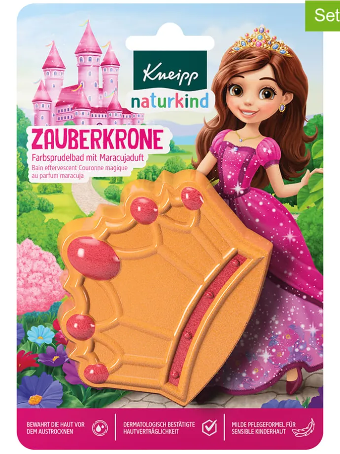 6er-Set: Farbsprudelbad "Zauberkrone"