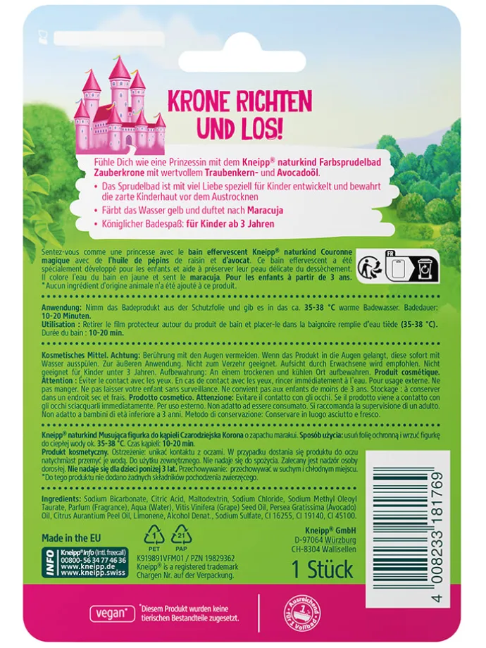 6er-Set: Farbsprudelbad "Zauberkrone"
