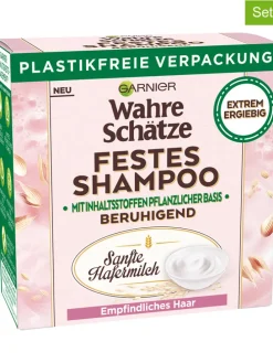3er-Set: Festes Shampoo "Wahre Schätze", je 60 g