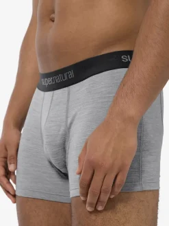 2er-Set: Funktionsboxershorts in Hellgrau