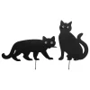 2er-Set: Gartenstecker in Schwarz