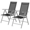 2er-Set: Gartenstühle in Anthrazit - (B)56 x (H)106 x (T)87,5 cm