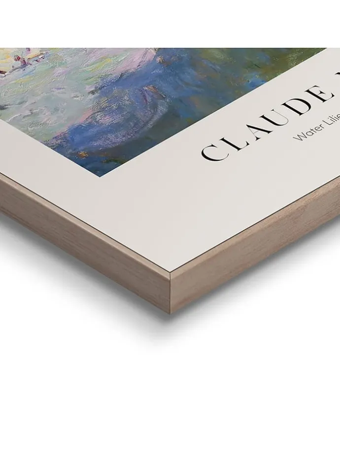 2er-Set: Gerahmte Kunstdrucke "Claude Monet - Purple Blue" - (B)40 x (H)50 cm