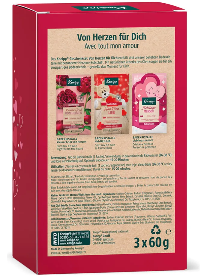 3er-Set: Geschenksets "Von Herzen für Dich"