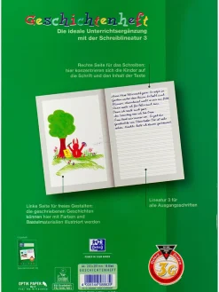 5er-Set: Geschichtenhefte in Grün - DIN A4