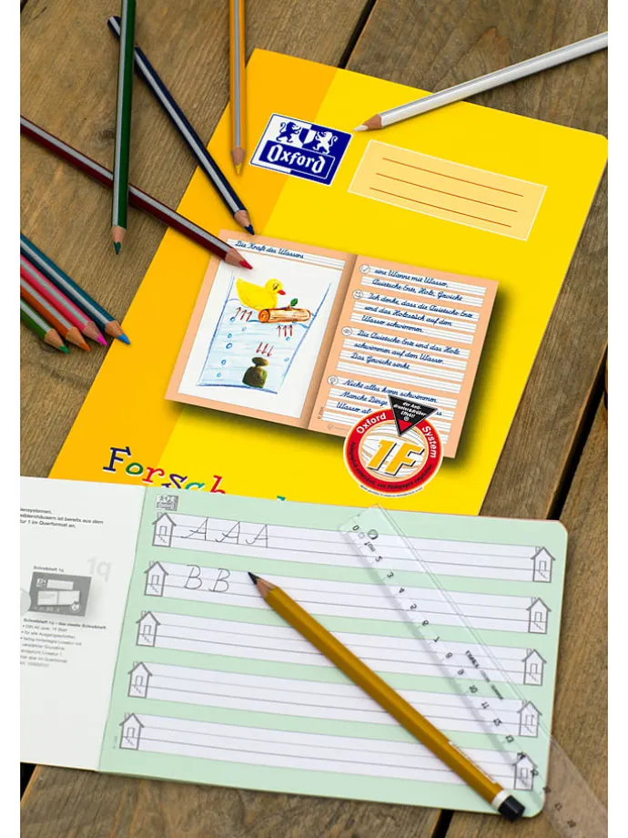 5er-Set: Geschichtenhefte in Grün - DIN A4