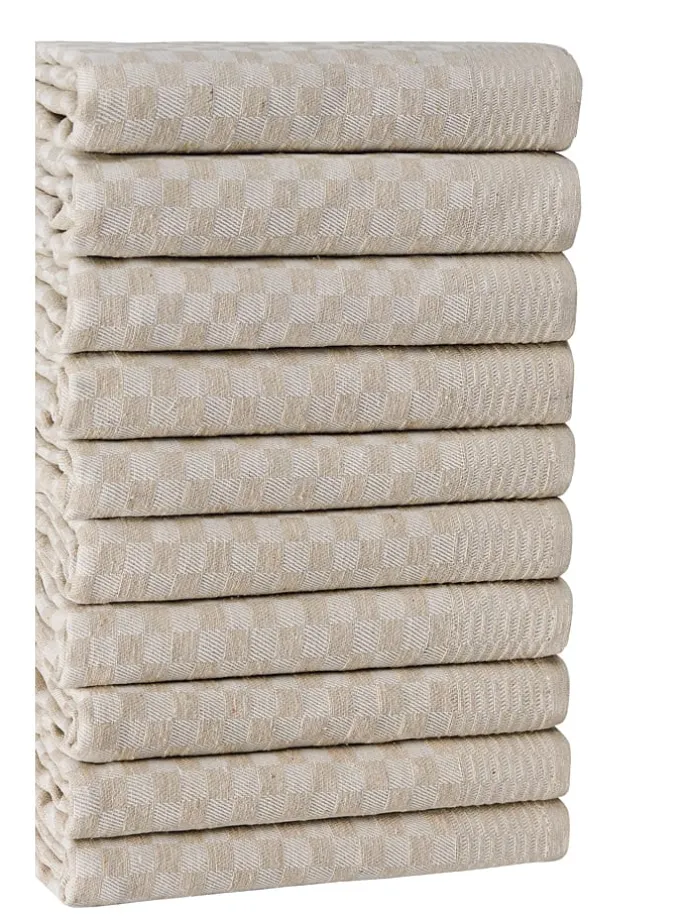 10er-Set: Geschirrtücher in Beige - (L)60 x (B)40 cm
