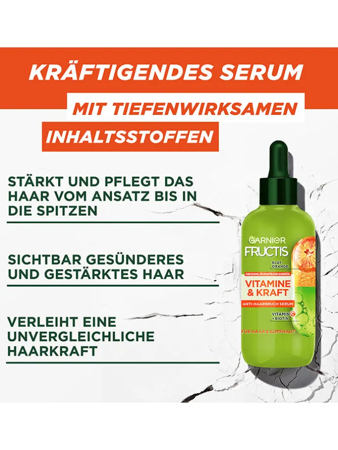 2er-Set: Haar- & Kopfhautserum "Fructis Vitamine & Kraft", je 125 ml