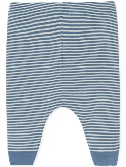 3er-Set: Hosen in Creme/ Blau