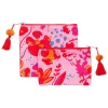 2er-Set: Kosmetiktaschen ''Viola'' in Rosa/ Rot