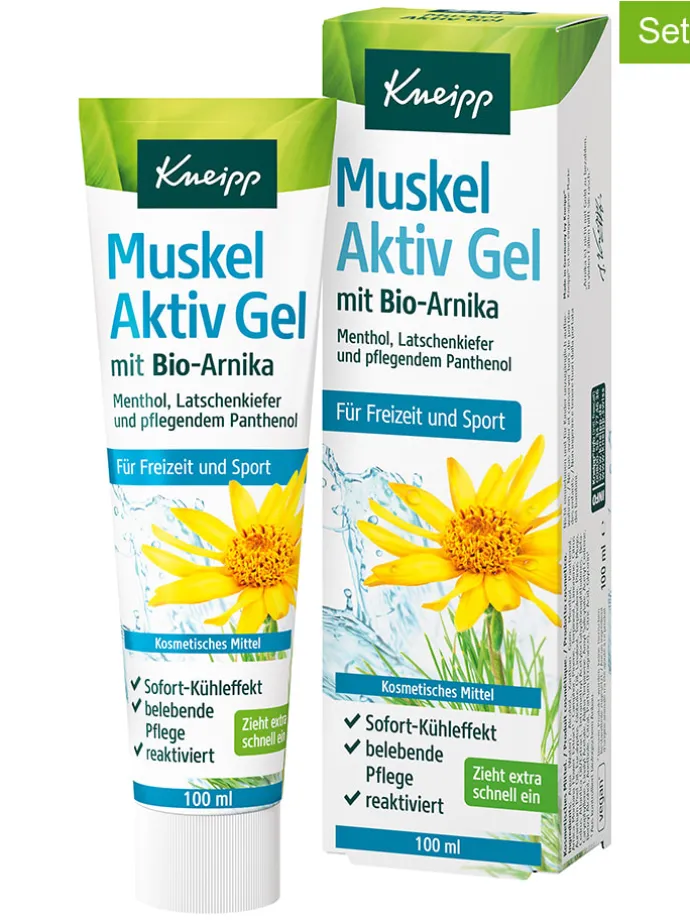 2er-Set: Körpergel "Muskel Aktiv", je 100 ml
