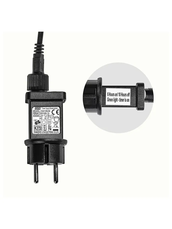 3er-Set: LED-Glaskugeln - (H)100 x Ø 12,5 cm
