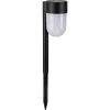 2er-Set: LED-Solarerdspieß "Sina" in Schwarz - (H)47,2 x Ø 8 cm
