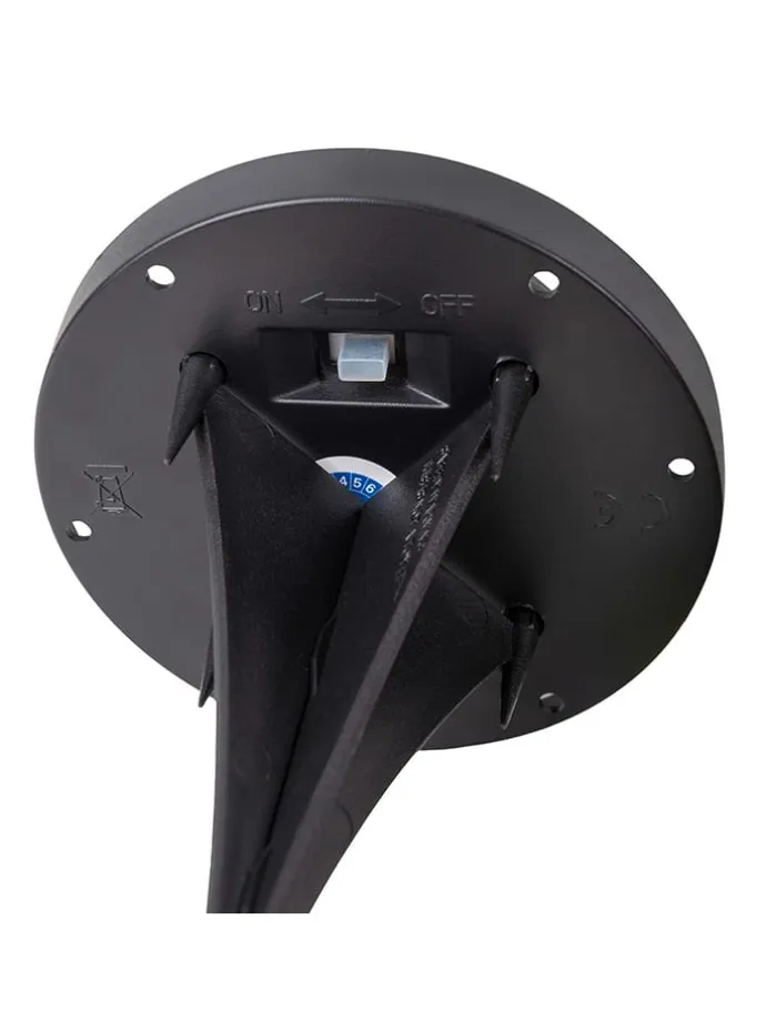 2er-Set: LED-Solar-Gartenspieße "Guri" in Weiß - (B)12 x (H)8,5 x (T)12 cm