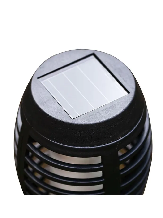 5er-Set: LED-Solar-Gartenstecker "Fanilo" in Schwarz - (H)45 x Ø 6 cm