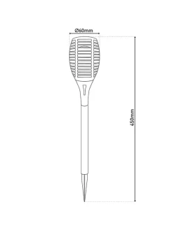 5er-Set: LED-Solar-Gartenstecker