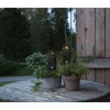 2er-Set: LED-Solar-Gartenstecker "Izola" in Schwarz - (H)18 cm