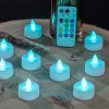 10er-Set: LED-Teelichter in Weiß - (H)4,1 cm - Ø 3,8 cm